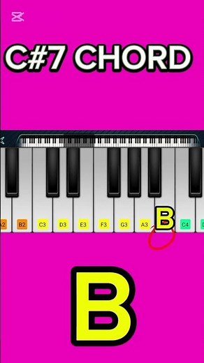 C#7 CHORD FOR BEGINNERS|#youtubeshorts #piano #shortvideo #music #pianotutorial