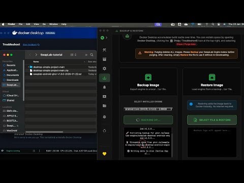 SwapLab Desktop: Backup & Restore Docker Build Engines (Save Bandwidth)