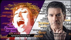 3D Typography Portrait Tool