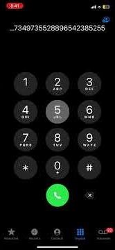 I phone keypad