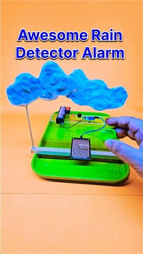Awesome Rain Detector Alarm 😎 Best Science Project #shorts #scienceproject