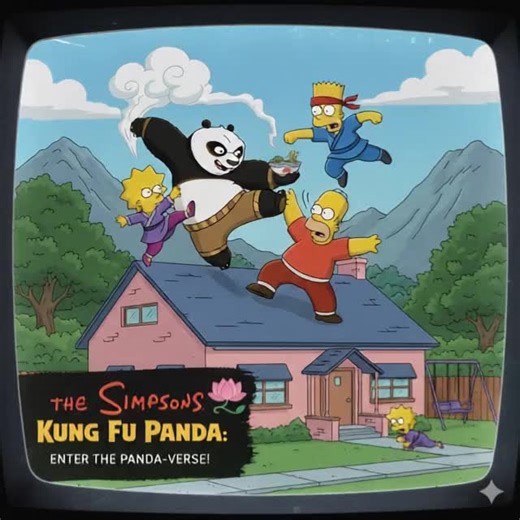 Homer Simpson vs. Po?! 🍩🐼 |Springfield Style Kung Fu! #TheSimpsons #KungFuPanda #Animation #shorts