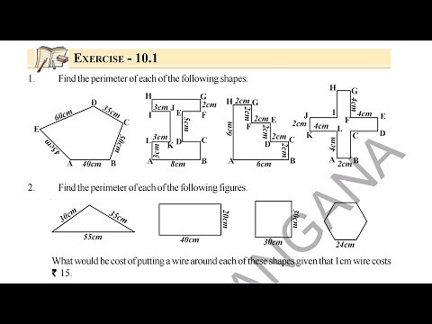 Class 6 | Maths | Chapter-10 | Perimeter and Area | Exercise -10.1Full Solutions | Telangana Board |