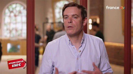 Damien Tison passe un marché avec un vendeur dans Affaire conclue