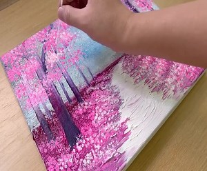 156K views · 1.7K reactions | Painting a Forest / Easy Acrylic Painting Technique | Art Video | Facebook