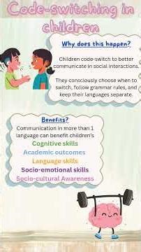 Code-switching in Bilingual and Multilingual Children