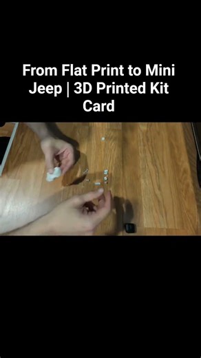 From Flat Print to Mini Jeep | 3D Printed Kit Card