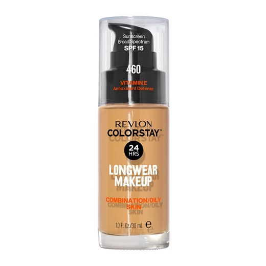 Revlon ColorStay Liquid Foundation Makeup, Matte Finish, Combination/Oily Skin, SPF 15, 460 Macadamia, 1 fl oz