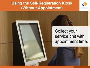 Using the Self-Registration Kiosk (Without Appointment)