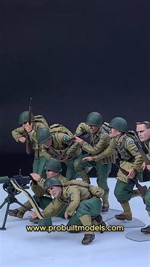 127K views · 6K reactions | 1/35 US Infantry "Move Move Move" in battle, WW2 (Master Box) #probuiltmodel #scalemodelling #scalemodels #scalemodelsworld #plasticmodel #modelkit #paintedminiatures #135scale #masterbox #artofmodeling #scalemodelsworld #diorama #ww2 #worldwar2 | Pro Built Model | Facebook