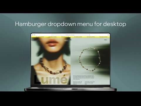 Design a hamburger dropdown menu for desktop | Wix Studio