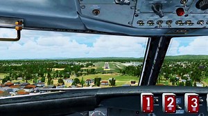 FSX TWA Boeing 707 Landing @ Eastern West Virginia Regional ( Cockpit ) ( HD )
