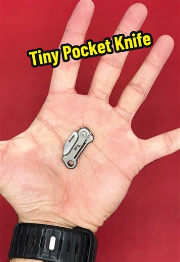 A small keychain knife to have handy for opening packages and other small everyday tasks. #pocketknife #everydaycarry #keychainknife #smallknife #keychainaccessories