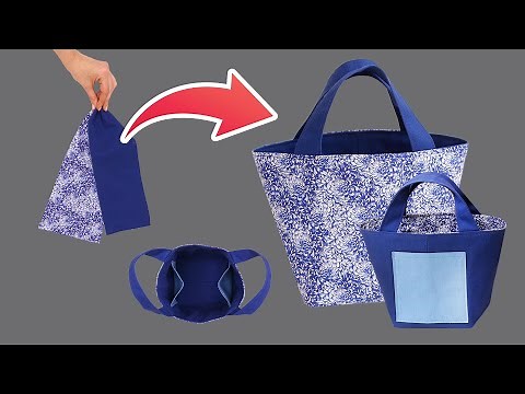 DIY a simple square bag - an easy way to sew a bag!