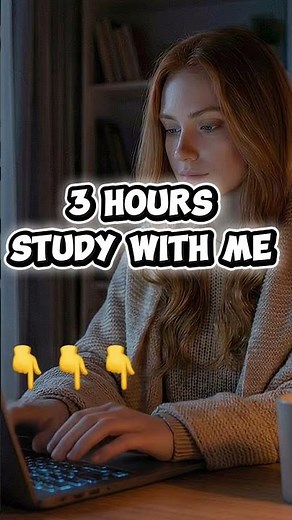 3 Hour Study With Me (No Music) 🌧 Rain Sounds & Typing | Real Time