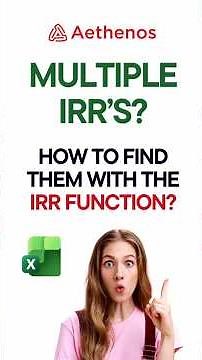 Multiple IRR's? How to find them with the IRR Function?