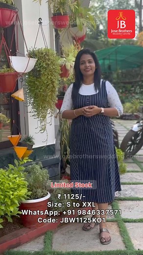 3.2K views · 12 reactions | Jose Brothers | Pedal suit | Navy blue and white combination | Inner portion white | 3/4 sleeves Price. 1125/- Pdt code.. JBW1125KO1 #josebrothers #jbonline #onlineshopping #valueformoney #affordable #fashion #trending #calicut #kozhikode #freedelivery #limitedstock | JB Wedding | Facebook