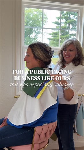 Kyla + Brenda Rose | Personal Stylist on Instagram: "How your team shows up is part of your brand. After working with us 1:1, Shannon the VP of an insurance company knew she had to bring the women on her team in for group color analysis 🎨 “for a public-facing business like ours, this experience was especially valuable. When women feel more confident in what they wear, it shows in how they present themselves, how they communicate, and how they confidently show up for clients.” She watched her te