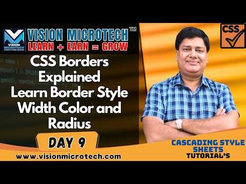 CSS Borders Explained | Learn Border Style Width Color and Radius