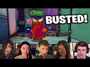 Valkyrae Caught Me as the Imposter in Among Us 3D (Multi POV)