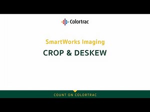 SmartWorks Imaging: How to crop and deskew your large format scan - Colortrac
