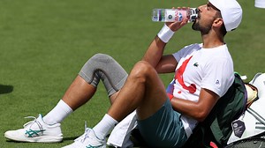 What is pyramid water and why does Novak Djokovic drink it during matches?