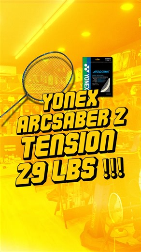 3.2K views · 11K reactions | Bunyi string Yonex Aerosonic memang padu , Tarik tension 29lbs pula tu ! Kaw kaw ! #rekek #racunraketapamingguni #rekekno1 #yonexaerosonic #yonexarcsaber2 | REKEK | Facebook