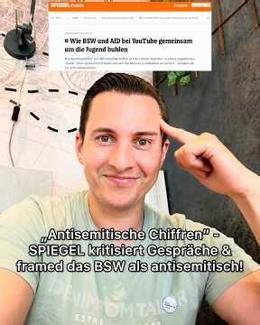 DER SPIEGEL frames our BSW and our youth alliance as "antisemitic" & criticizes our discussions 🤡