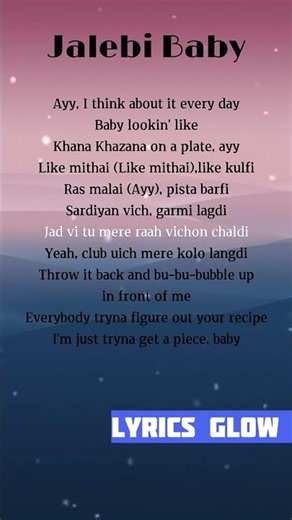 Jalebi Baby Lyrics | Tesher x Jason Derulo | Full Song Lyrics