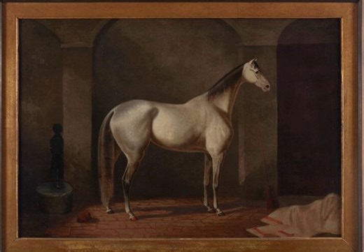 The James Collected Antiques and Collectibles | A striking 19th century equestrian oil painting by Theodore Marsden, capturing the nobility of a magnificent white stallion. Marsden’s... | Instagram