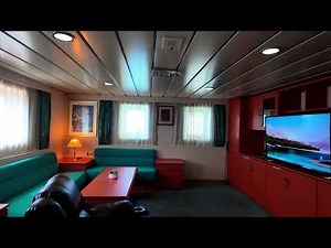 Exclusive tour of Captain's Cabin in Modern Container Ship