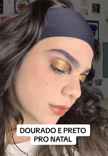 Maquiagem Dourado para o Natal: Tutorial e Inspiração