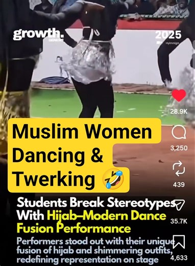Muslim Women Twerking with their Hijabs #muslims #haram #dancing #muslimwomen #islam #islamic #twerk