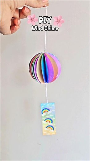 Diy wind chime | paper craft #diy #craft #windchime #windchimes #shorts #artandcraft