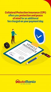 Thinking of buying a vehicle? Congratulations! Before you do, it's important to learn about CPI. ️ CPI, or Collateral Protection Insurance, is an additional fee charged on your payment day. It safeguards you against theft and total loss of the vehicle, providing peace of mind at all times. Discover the benefits of CPI: ✅ Theft protection ✅ Total loss protection ✅ Minor or severe damage protection ✅ Helps you avoid a financial burden in the event of an unfortunate event Visit our website for more