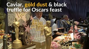 Chef Wolfgang Puck readies caviar, gold dust for Oscars feast