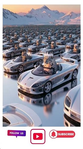 Snow Leopard Drifts Crystal Koenigsegg on Everest!