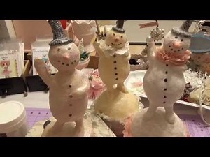 Full Size Paperclay Snowman Tutorial