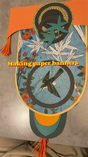 Making paper banners #creativeprocess