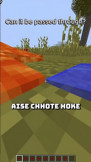 Trying Viral Internet Lava Water Trick 🤒 #minecraft #gaming #shorts #youtube shorts