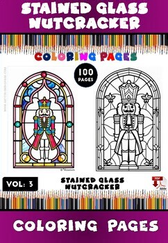Enter a World of Wonder with Coloring Pages Stained Glass Nutcracker Vol. 3