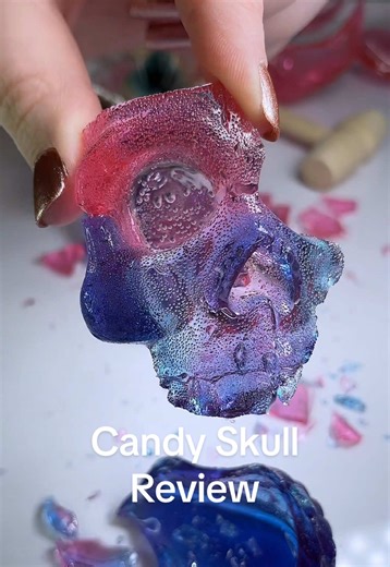 Hollow Cotton Candy Skull with Gummies Review