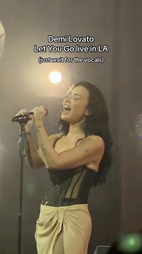 Jackson | Vinyls & Concerts on Instagram: "Demi Lovato performing her new song Let You Go live in Los Angeles @ddlovato #demilovato #concert #livemusic #losangeles #letyougo"