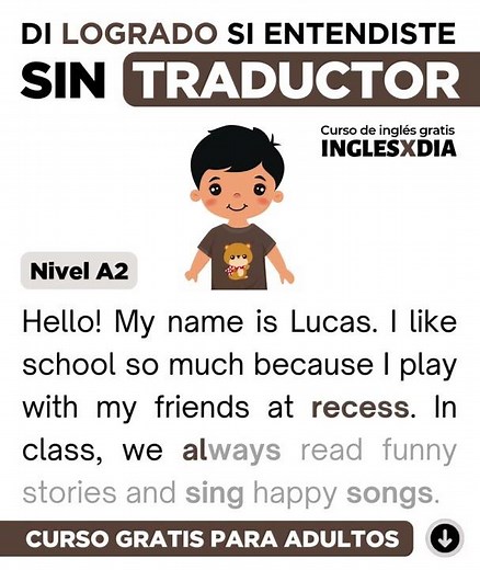 Basic English reading for beginners 🎒