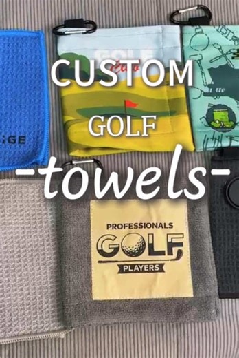 Custom Golf Towels #foryou #custommade #BtoB #customerservice #factory