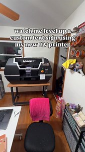 I had my onsite training today & yesterday with @logojet and had a great time learning all about my new machine. I designed a tent sign for myself to be a test print and it turned out sooo darn cool. This is what the vision was when I was thinking about getting the printer. I’m so excited to offer UV printed signs in the future. I am not accepting customs right now due to the holiday rush but I will be when things slow down!! #uvprinting #vendorshow #smallbusiness | ShlemonArt