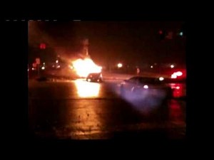 Ammo Explodes After Fiery Crash