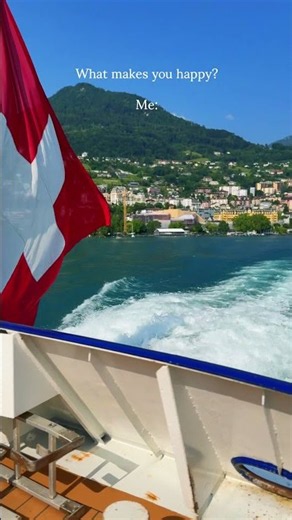 A little piece of Switzerland 🇨🇭 | Lake Geneva — Swiss paradise 🩵 #travel #swisslakes #swissalps