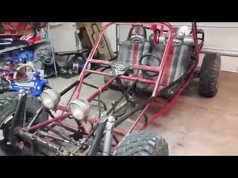 Custom built sand rail cable welding set up for throttle and clutch