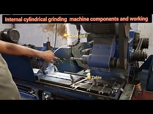 Practical demonstration of internal cylindrical grinding machine components and working